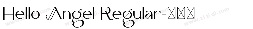 Hello Angel Regular字体转换